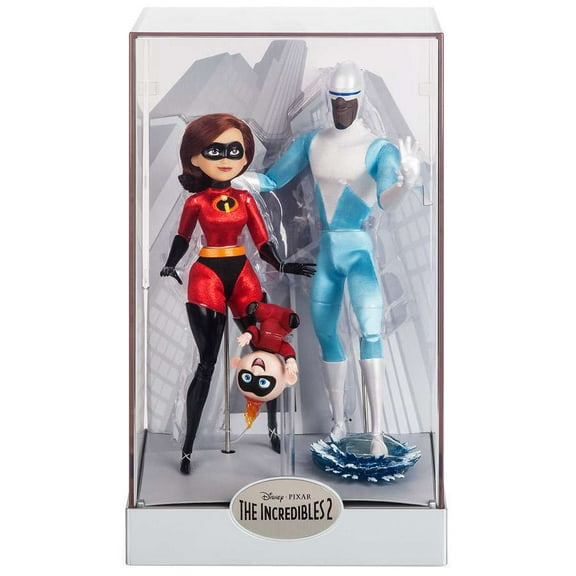 Disney Elastigirl Jack-Jack and Frozone Doll Set Designer Pixar Limited Edition