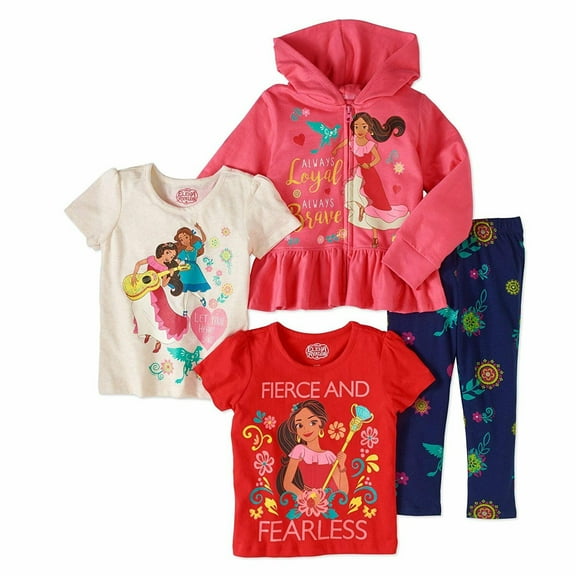 Disney Elena Of Avalor 4 PC Hoodie Shirt Legging Set Girl Size 5