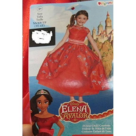 Disney Elena of Avalor Deluxe Child Costume XS 3T-4T
