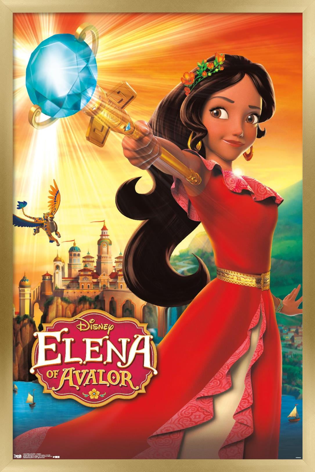 Disney Elena of Avalor - One Sheet Wall Poster, 14.725" x 22.375", Framed