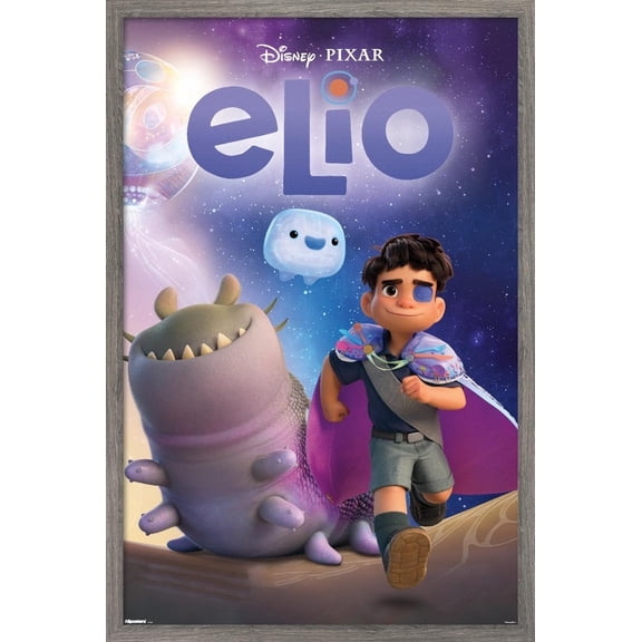 Disney Elio (2025) - Friends Wall Poster, 14.725" x 22.375" Framed