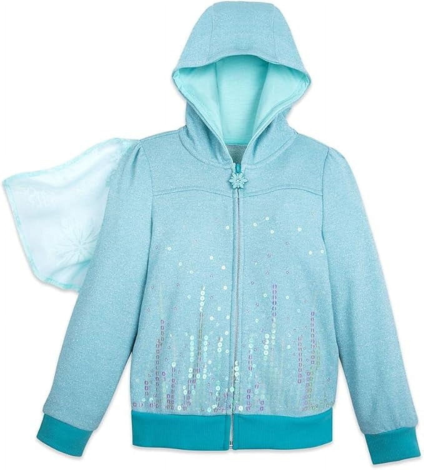 Pyamas Elsa Disney Elsa Girls Hoodie, Frozen 2 Costume, Long Sleeve, Blue, Size 2 ...