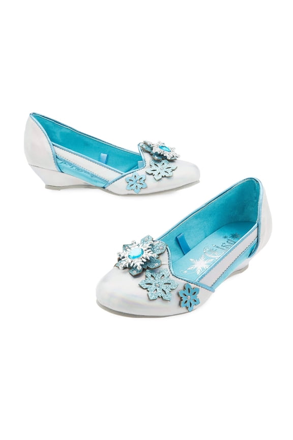 Elsa Girls Wedge Closed Toe Multicolor Shoes, 2/3 YTH Multi