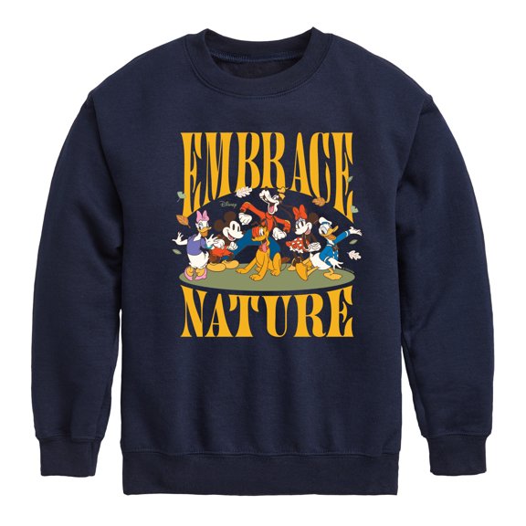 Disney - Embrace Nature - Toddler & Youth Crewneck Fleece Sweatshirt