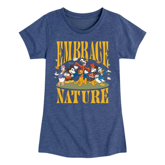 Disney - Embrace Nature - Toddler & Youth Girls Short Sleeve Graphic T-Shirt