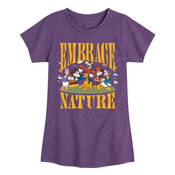 Disney - Embrace Nature - Toddler & Youth Girls Short Sleeve Graphic T-Shirt