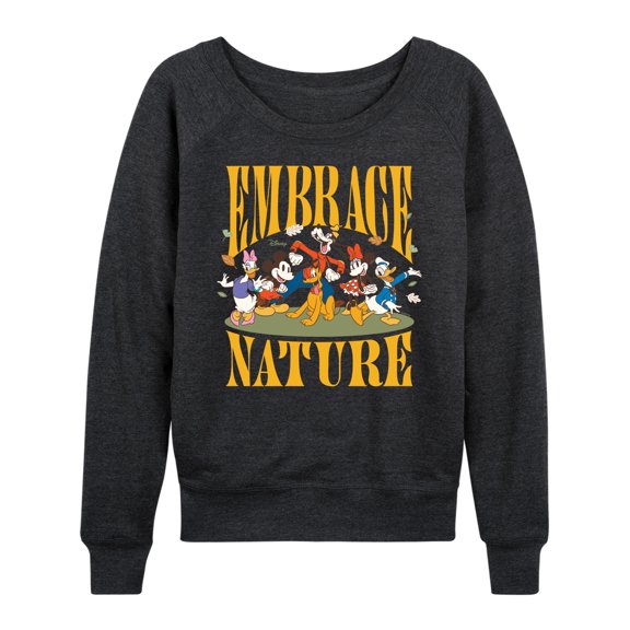 Disney - Embrace Nature - Women's Lightweight French Terry Long Sleeve Shirt