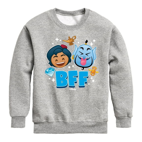 Disney Emoji - Aladdin Emoji - Toddler And Youth Crewneck Fleece Sweatshirt