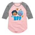thumbnail image 1 of Disney Emoji - Aladdin Emoji - Toddler And Youth Girls Raglan Graphic T-Shirt, 1 of 4