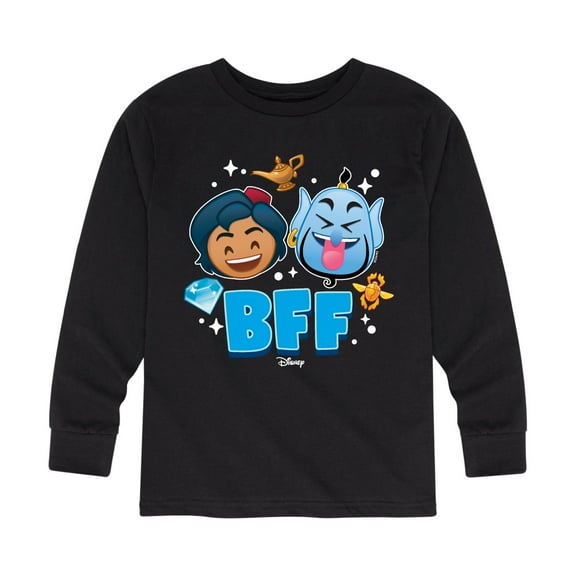 Disney Emoji - Aladdin Emoji - Toddler And Youth Long Sleeve Graphic T-Shirt