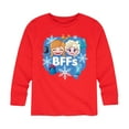 thumbnail image 1 of Disney Emoji - Anna & Elsa BFF Design - Toddler And Youth Long Sleeve Graphic T-Shirt, 1 of 5