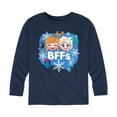thumbnail image 1 of Disney Emoji - Anna & Elsa BFF Design - Toddler And Youth Long Sleeve Graphic T-Shirt, 1 of 5