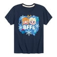 thumbnail image 1 of Disney Emoji - Anna Elsa Bffs - Toddler And Youth Short Sleeve Graphic T-Shirt, 1 of 5