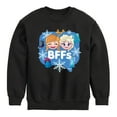 thumbnail image 1 of Disney Emoji - Anna and Elsa - Toddler And Youth Crewneck Fleece Sweatshirt, 1 of 5