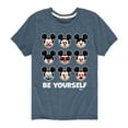 thumbnail image 1 of Disney Emoji - Be Yourself - Toddler And Youth Short Sleeve Graphic T-Shirt, 1 of 5