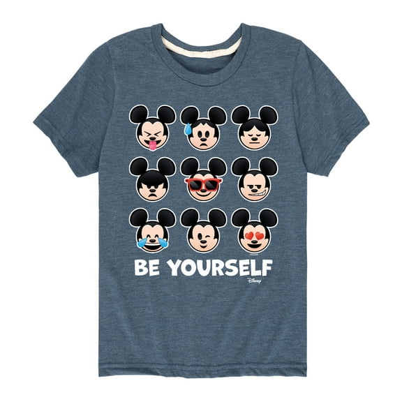 Disney Emoji - Be Yourself - Toddler And Youth Short Sleeve Graphic T-Shirt