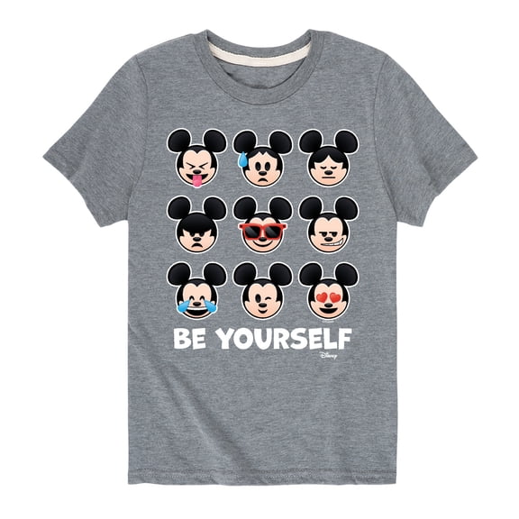 Disney Emoji - Be Yourself - Toddler And Youth Short Sleeve Graphic T-Shirt
