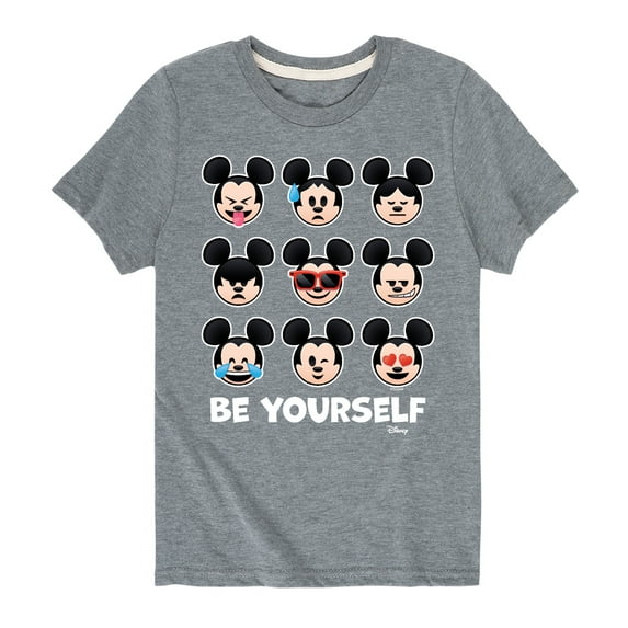 Disney Emoji - Be Yourself - Toddler And Youth Short Sleeve Graphic T-Shirt