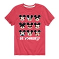 thumbnail image 1 of Disney Emoji - Be Yourself - Toddler And Youth Short Sleeve Graphic T-Shirt, 1 of 5