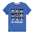 thumbnail image 1 of Disney Emoji - Be Yourself - Toddler And Youth Short Sleeve Graphic T-Shirt, 1 of 5