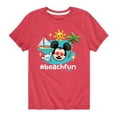 thumbnail image 1 of Disney Emoji - Beach Fun - Toddler And Youth Short Sleeve Graphic T-Shirt, 1 of 5