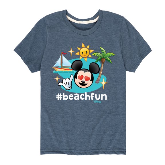 Disney Emoji - Beach Fun - Toddler And Youth Short Sleeve Graphic T-Shirt