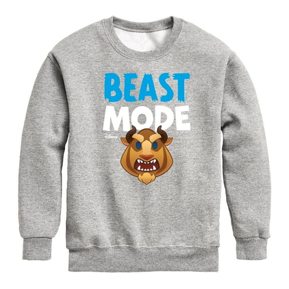 Disney Emoji - Beast Mode - Toddler And Youth Crewneck Fleece Sweatshirt