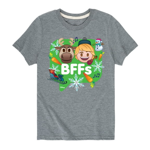 Disney Emoji - Bffs Kristoff Sven - Toddler And Youth Short Sleeve Graphic T-Shirt