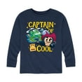 thumbnail image 1 of Disney Emoji - Captain Of Cool - Toddler And Youth Long Sleeve Graphic T-Shirt, 1 of 5
