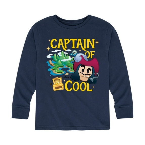 Disney Emoji - Captain Of Cool - Toddler And Youth Long Sleeve Graphic T-Shirt