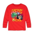 thumbnail image 1 of Disney Emoji - Captain Of Cool - Toddler And Youth Long Sleeve Graphic T-Shirt, 1 of 5