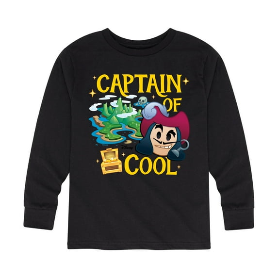 Disney Emoji - Captain Of Cool - Toddler And Youth Long Sleeve Graphic T-Shirt