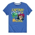 thumbnail image 1 of Disney Emoji - Captain Of Cool - Toddler And Youth Short Sleeve Graphic T-Shirt, 1 of 5