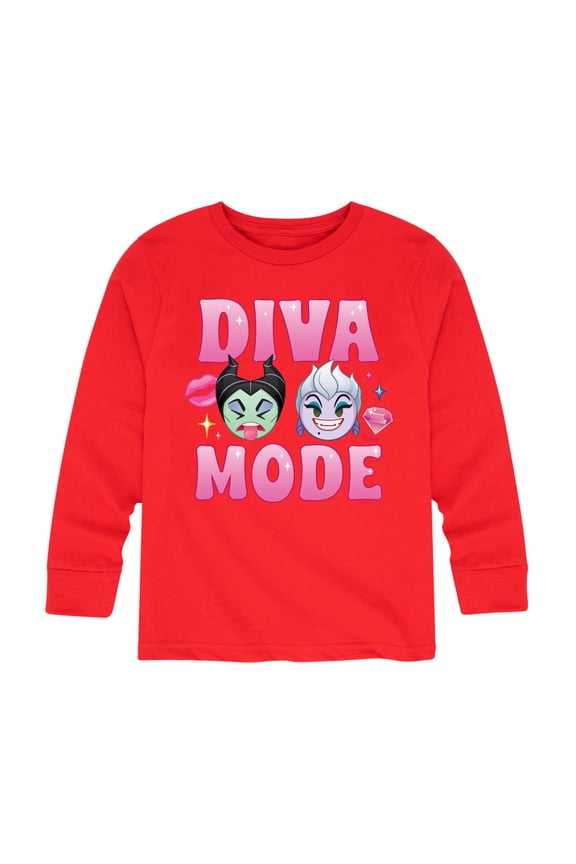 Emoji - Diva Mode - Toddler And Youth Long Sleeve Graphic T-Shirt