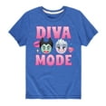 thumbnail image 1 of Disney Emoji - Diva Mode - Toddler And Youth Short Sleeve Graphic T-Shirt, 1 of 5