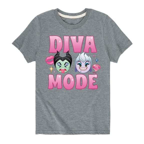 Disney Emoji - Diva Mode - Toddler And Youth Short Sleeve Graphic T-Shirt
