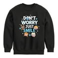 thumbnail image 1 of Disney Emoji - Don't Worry Be Emojis - Toddler And Youth Crewneck Fleece Sweatshirt, 1 of 5