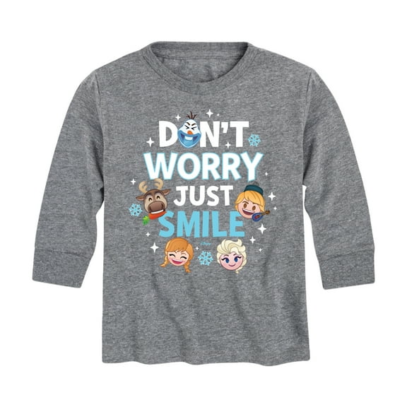 Disney Emoji - Don't Worry Be Emojis - Toddler And Youth Long Sleeve Graphic T-Shirt