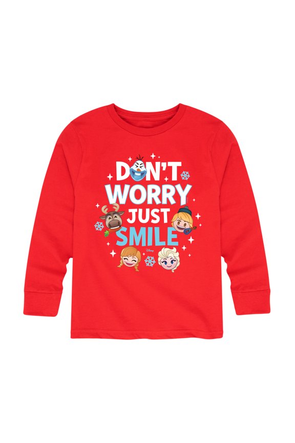 Emoji - Don't Worry Be Emojis - Toddler And Youth Long Sleeve Graphic T-Shirt
