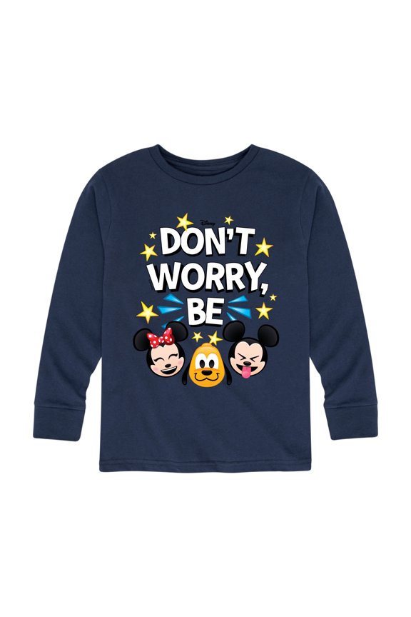 Emoji - Don't Worry Be Emojis - Toddler And Youth Long Sleeve Graphic T-Shirt