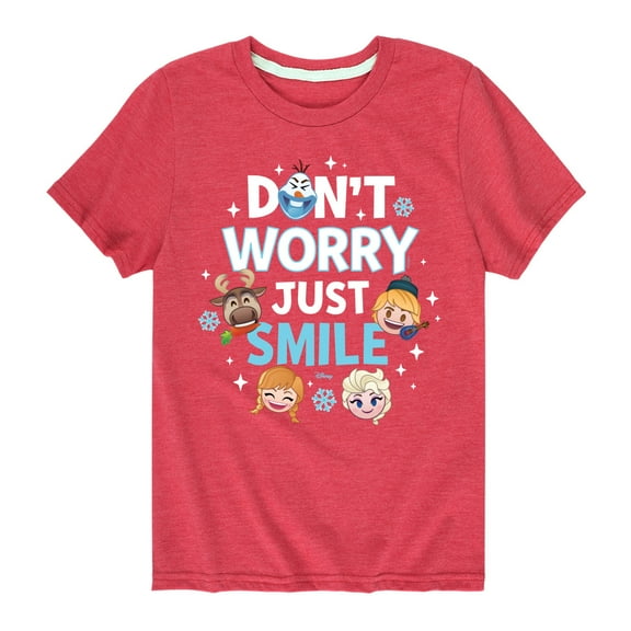 Disney Emoji - Don't Worry Be Emojis - Toddler And Youth Short Sleeve Graphic T-Shirt