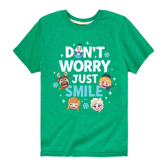 Disney Emoji - Don't Worry Be Emojis - Toddler And Youth Short Sleeve Graphic T-Shirt