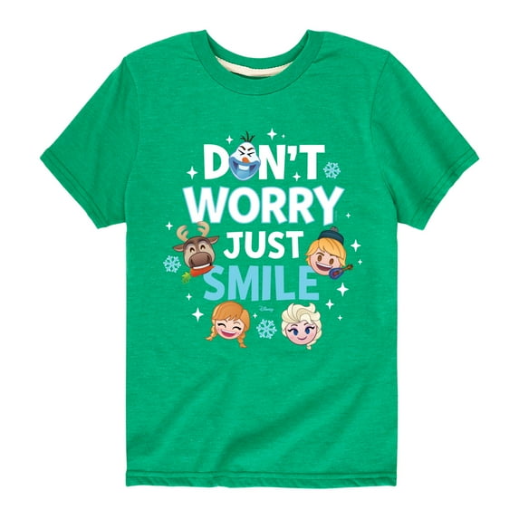 Disney Emoji - Don't Worry Be Emojis - Toddler And Youth Short Sleeve Graphic T-Shirt