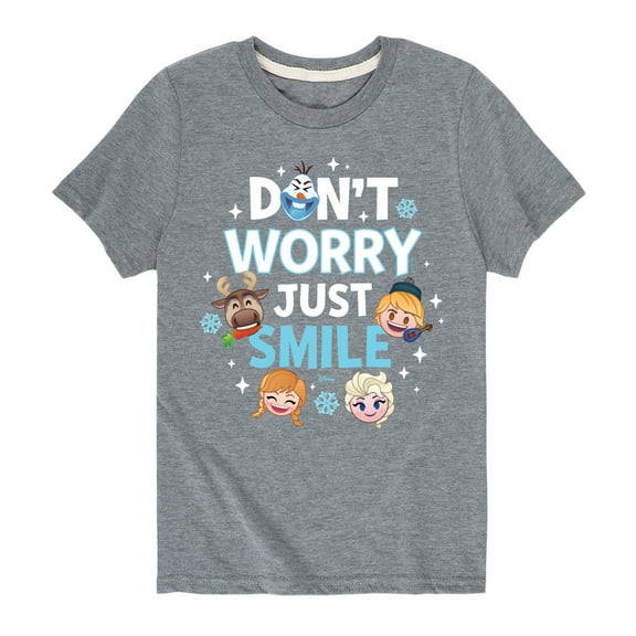 Disney Emoji - Don't Worry Be Emojis - Toddler And Youth Short Sleeve Graphic T-Shirt