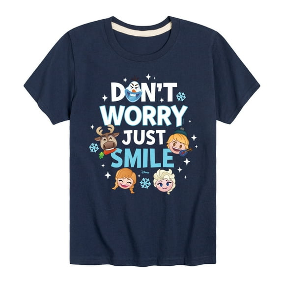 Disney Emoji - Don't Worry Be Emojis - Toddler And Youth Short Sleeve Graphic T-Shirt