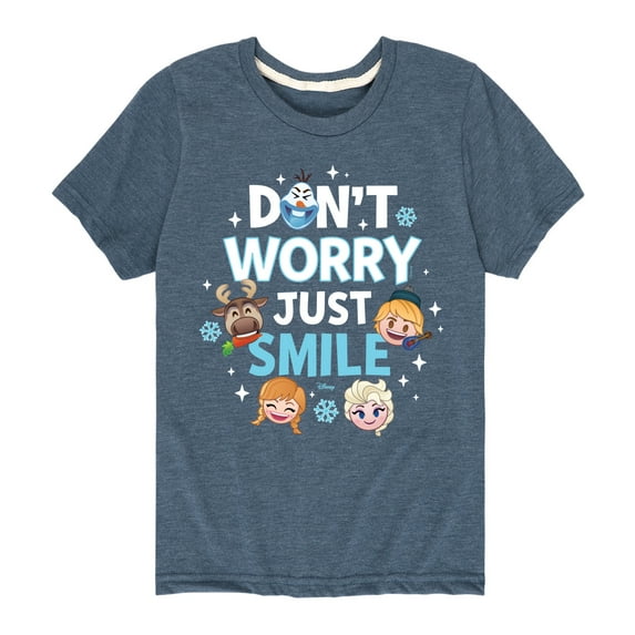 Disney Emoji - Don't Worry Be Emojis - Toddler And Youth Short Sleeve Graphic T-Shirt