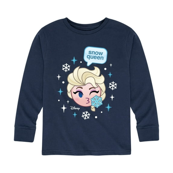 Disney Emoji - Elsa Snow Queen - Toddler And Youth Long Sleeve Graphic T-Shirt