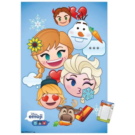 Disney Emoji - Frozen Wall Poster, 14.725" x 22.375"