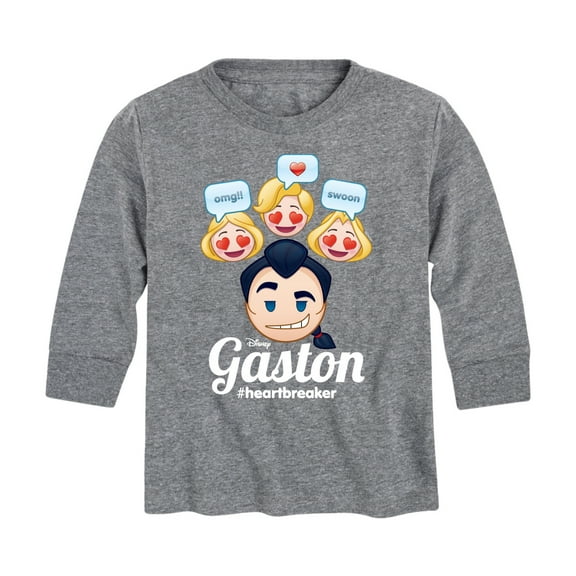 Disney Emoji - Gaston Heartbreaker - Toddler And Youth Long Sleeve Graphic T-Shirt