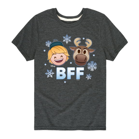 Disney Emoji - Kristoff Sven BFFs - Toddler And Youth Short Sleeve Graphic T-Shirt